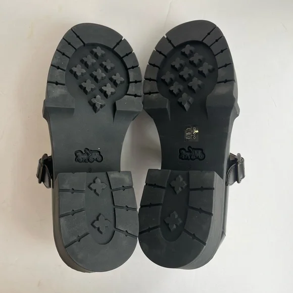 Coach Liv Lug Sole Mary Jane Black Women's Loafers size 9B - Picture 7 of 11